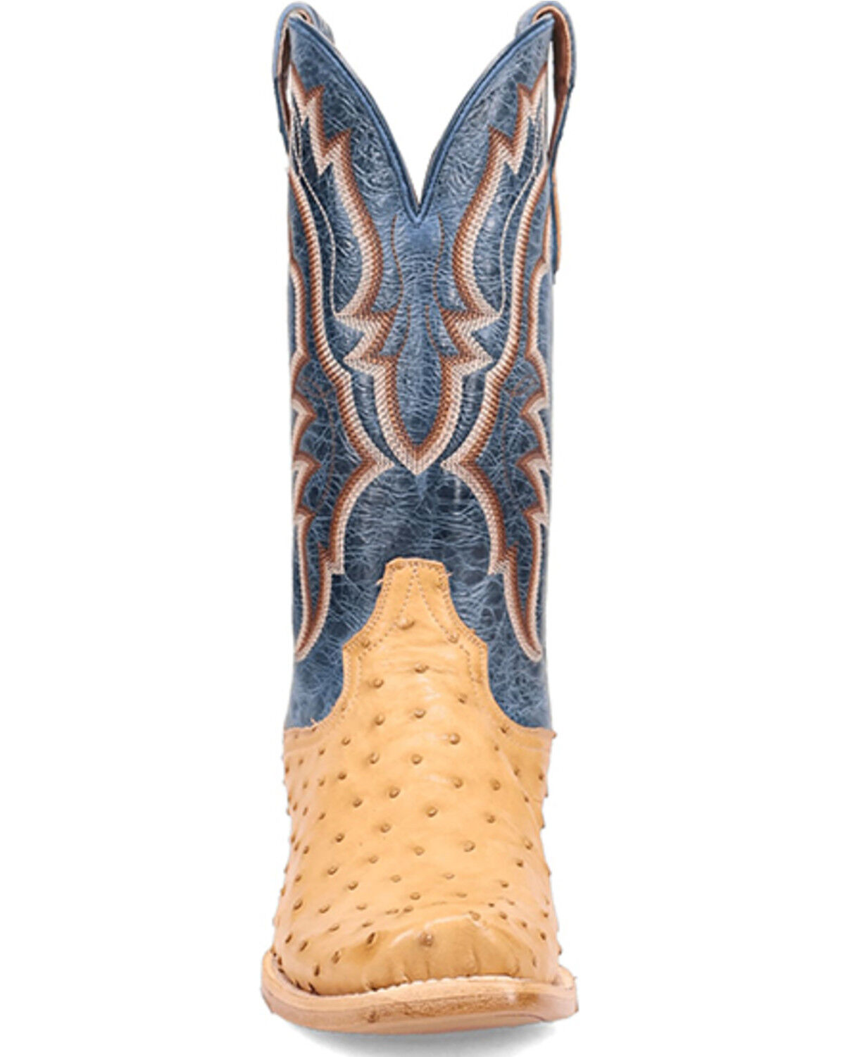 Image #4 - Dan Post Men's Brady Exotic Full-Quill Ostrich Tall Western Boots - Broad Square Toe, Tan, hi-res