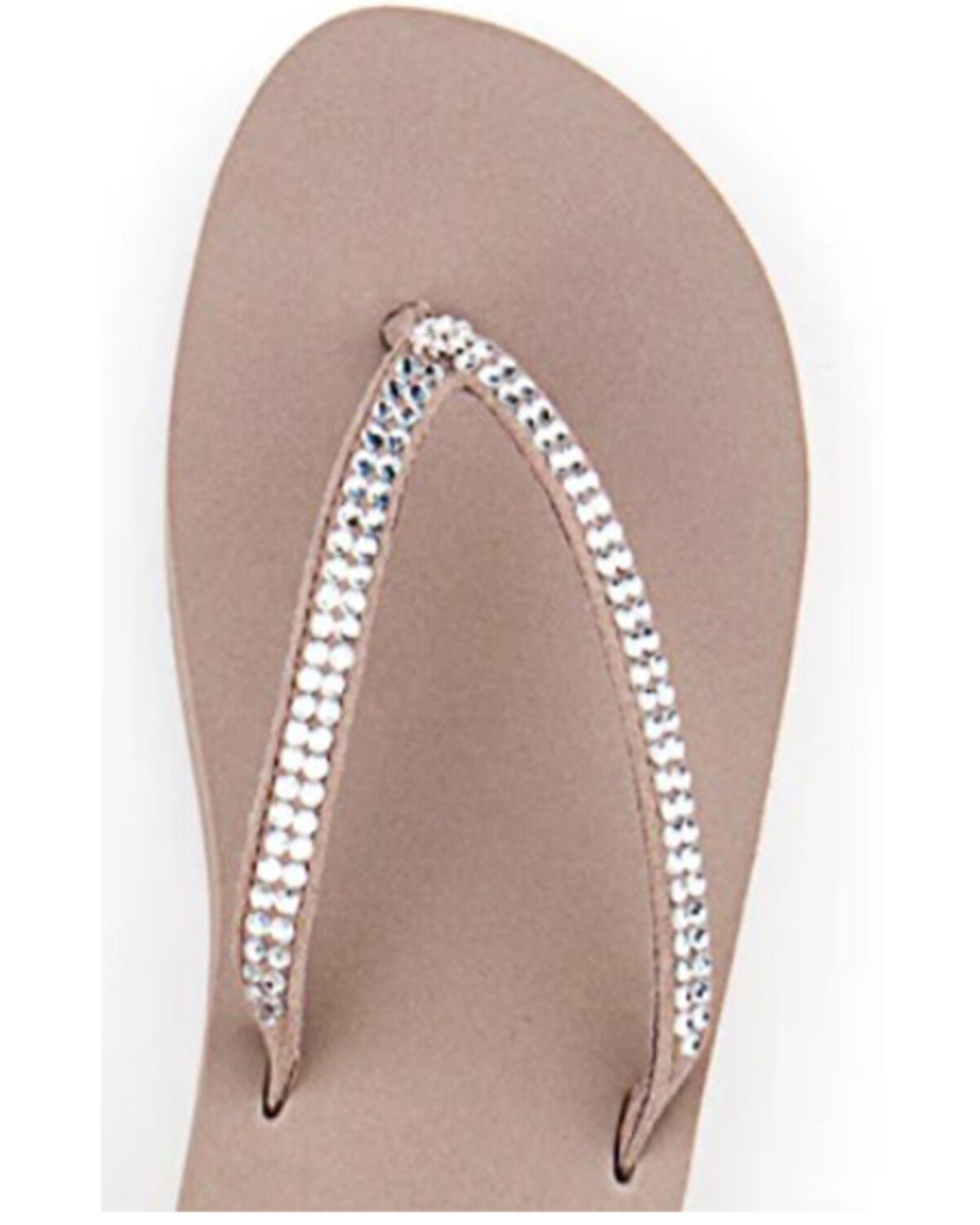 Image #3 - Yellow Box Women's Jello Rhinestone Sandals, Taupe, hi-res