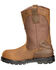 Carhartt Water Repellent Wellington Pull On Work Boots - Steel Toe, Bison, hi-res