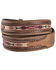 Image #2 - Tony Lama Men's Woven Leather Lace Belt, Bark, hi-res