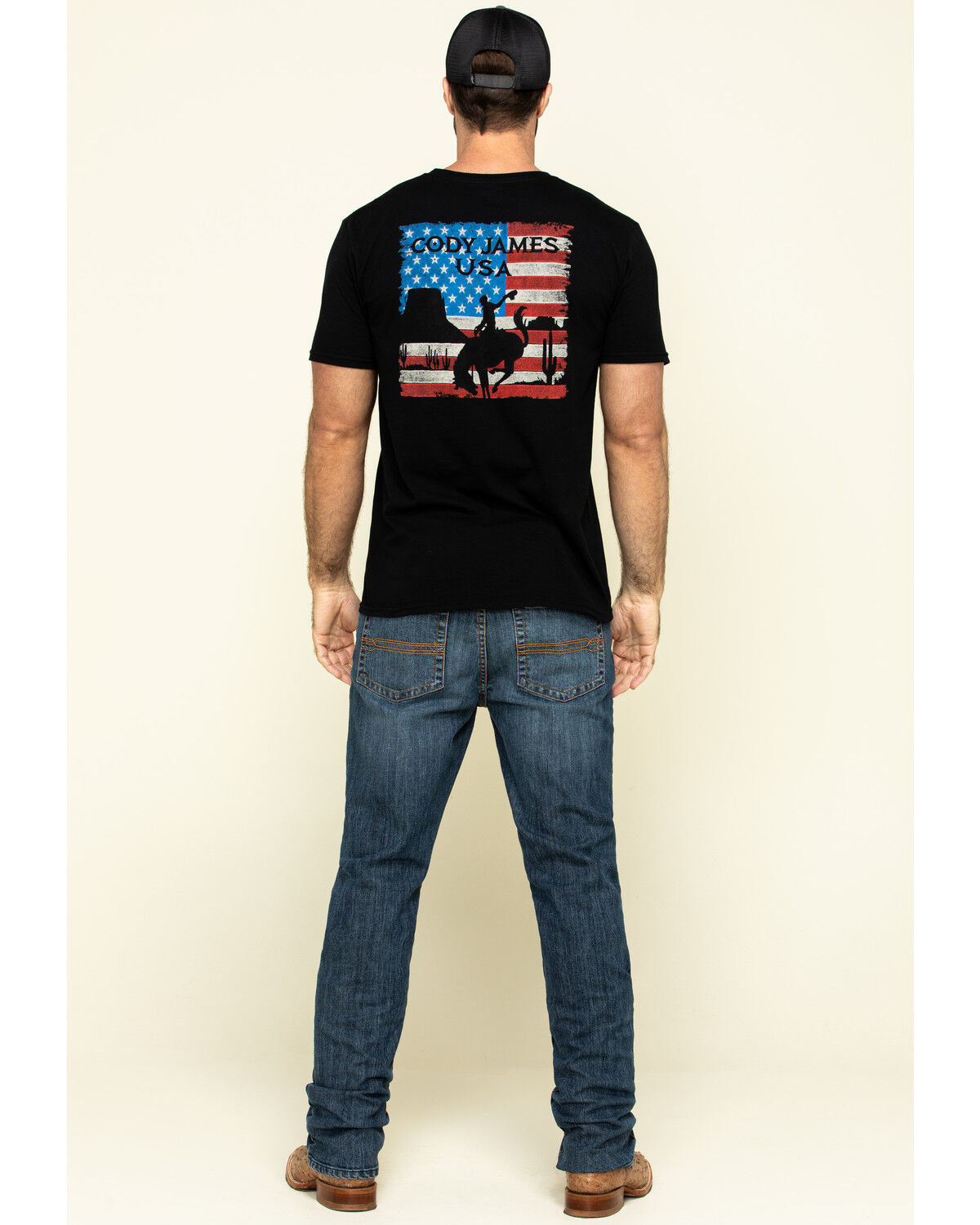 Image #5 - Cody James Men's Equalizer Medium Wash Slim Straight Stretch Denim Jeans - Tall, Blue, hi-res
