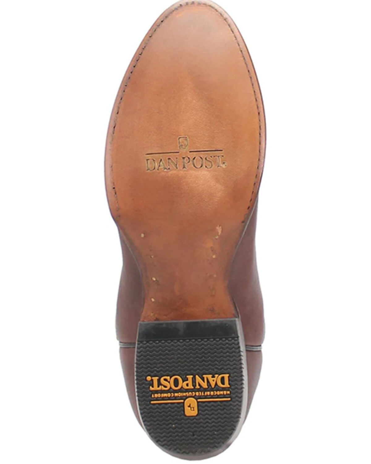 Image #7 - Dan Post Men's Pike Western Boots - Round Toe, Brown, hi-res