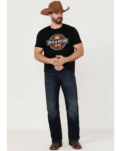 Image #2 - Smith & Wesson Men's Vintage Garage Sign Graphic T-Shirt , Black, hi-res