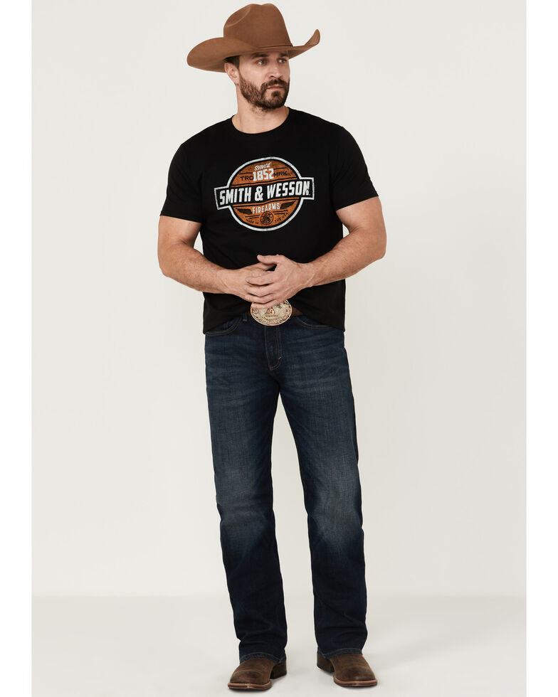 Smith & Wesson Men's Vintage Garage Sign Graphic T-Shirt , Black, hi-res