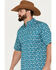 Image #2 - Ariat Men's Kavir Classic Fit Western Shirt, Teal, hi-res