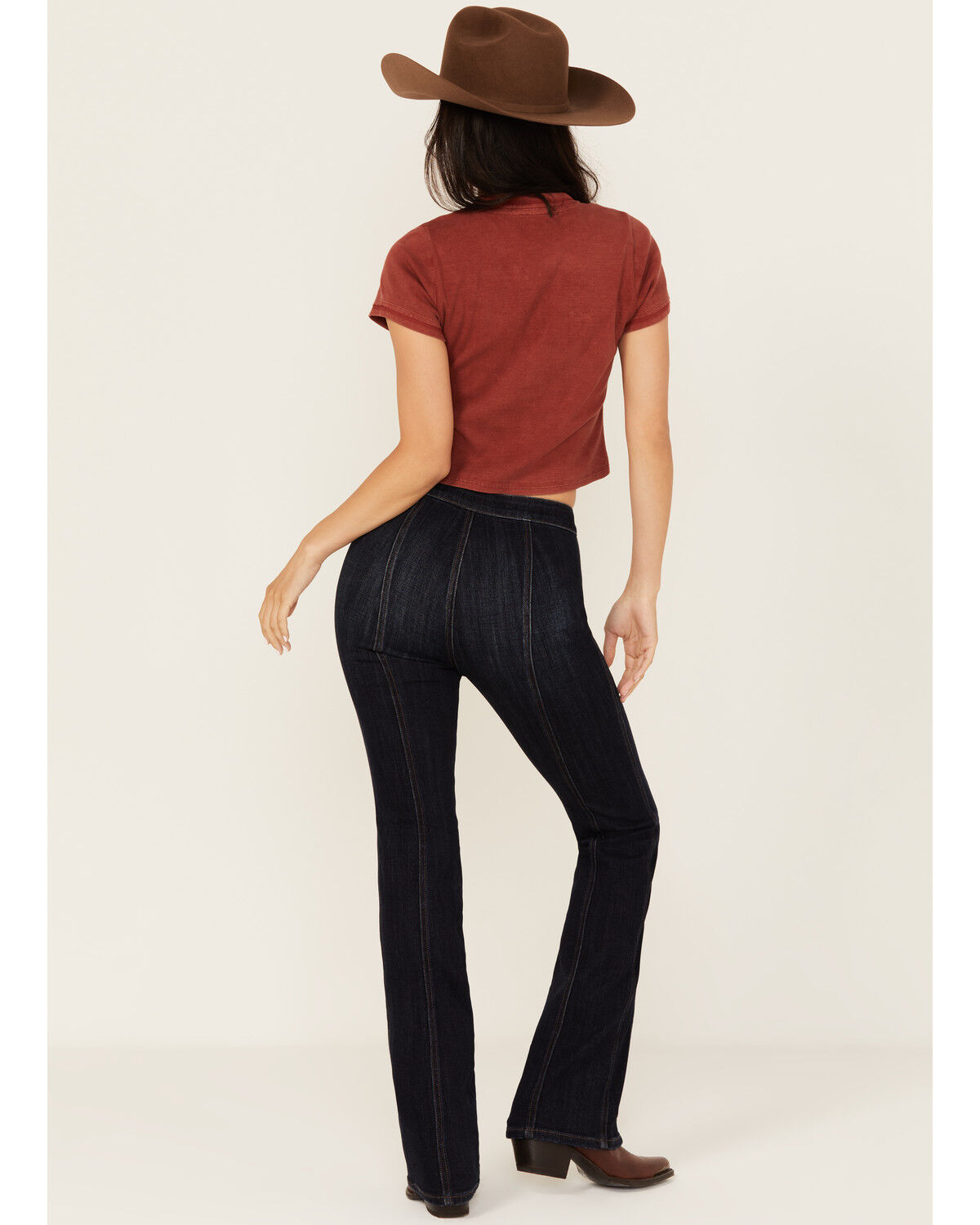 Image #3 - Idyllwind Women's Fontan Dark Wash Legend High Rise Bootcut Comfort Stretch Denim Jeans, Dark Wash, hi-res