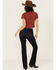 Image #3 - Idyllwind Women's Fontan Dark Wash Legend High Rise Bootcut Comfort Stretch Denim Jeans, Dark Wash, hi-res