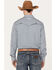 Image #4 - Wrangler Men's Performance Plaid Print Long Sleeve Snap Western Shirt, Blue, hi-res