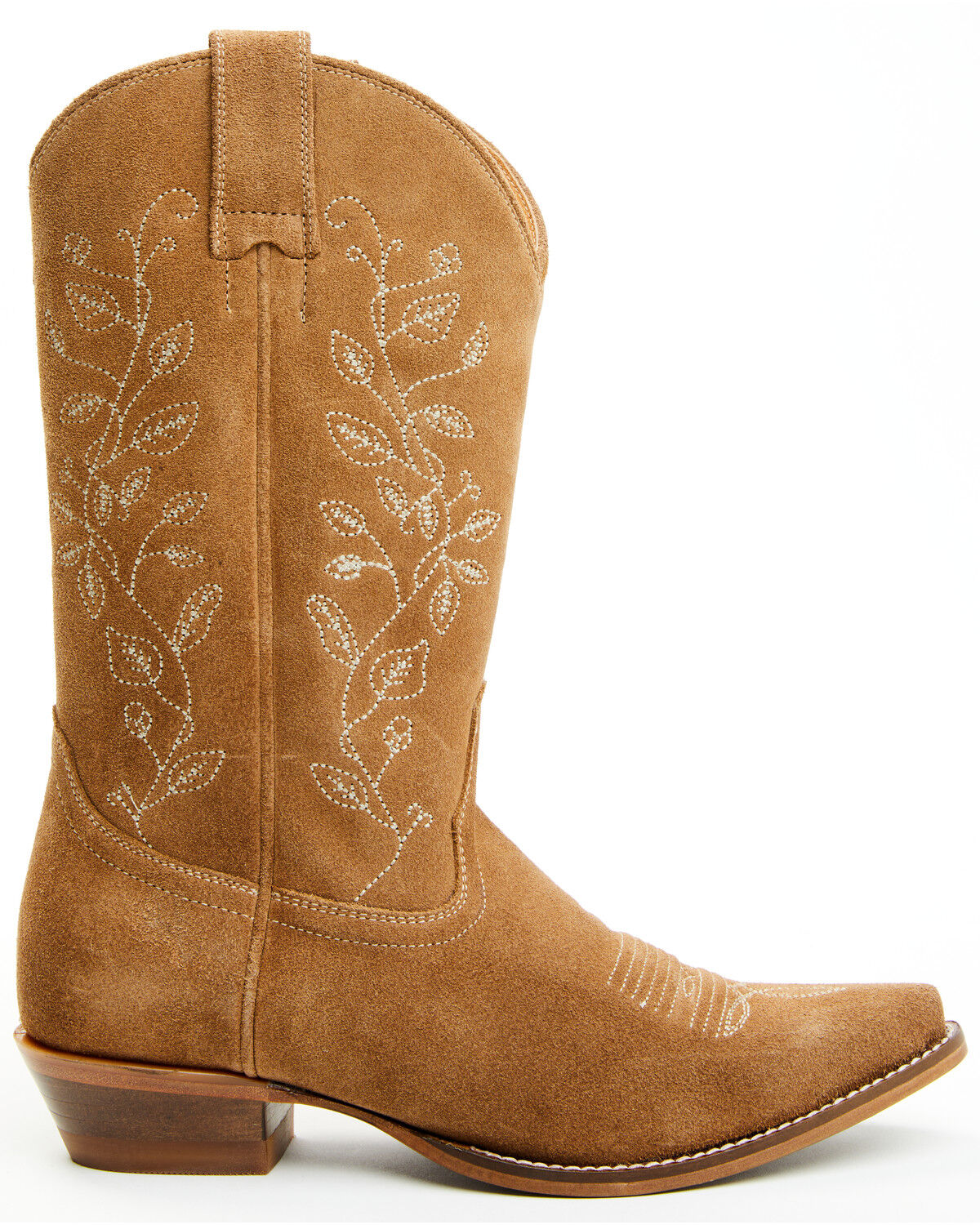 Image #2 - Shyanne Women's Bambi Suede Western Boots - Snip Toe, Tan, hi-res