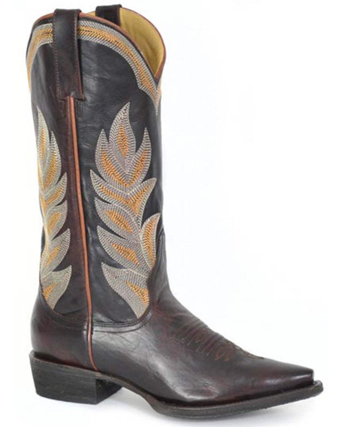 Image #1 - Stetson Women's Calista Tall Western Boots - Snip Toe, Brown, hi-res