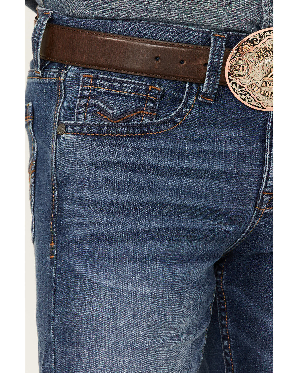 Image #2 - Cody James Men's Hazer Light Medium Wash Stretch Slim Straight Jeans, Blue, hi-res