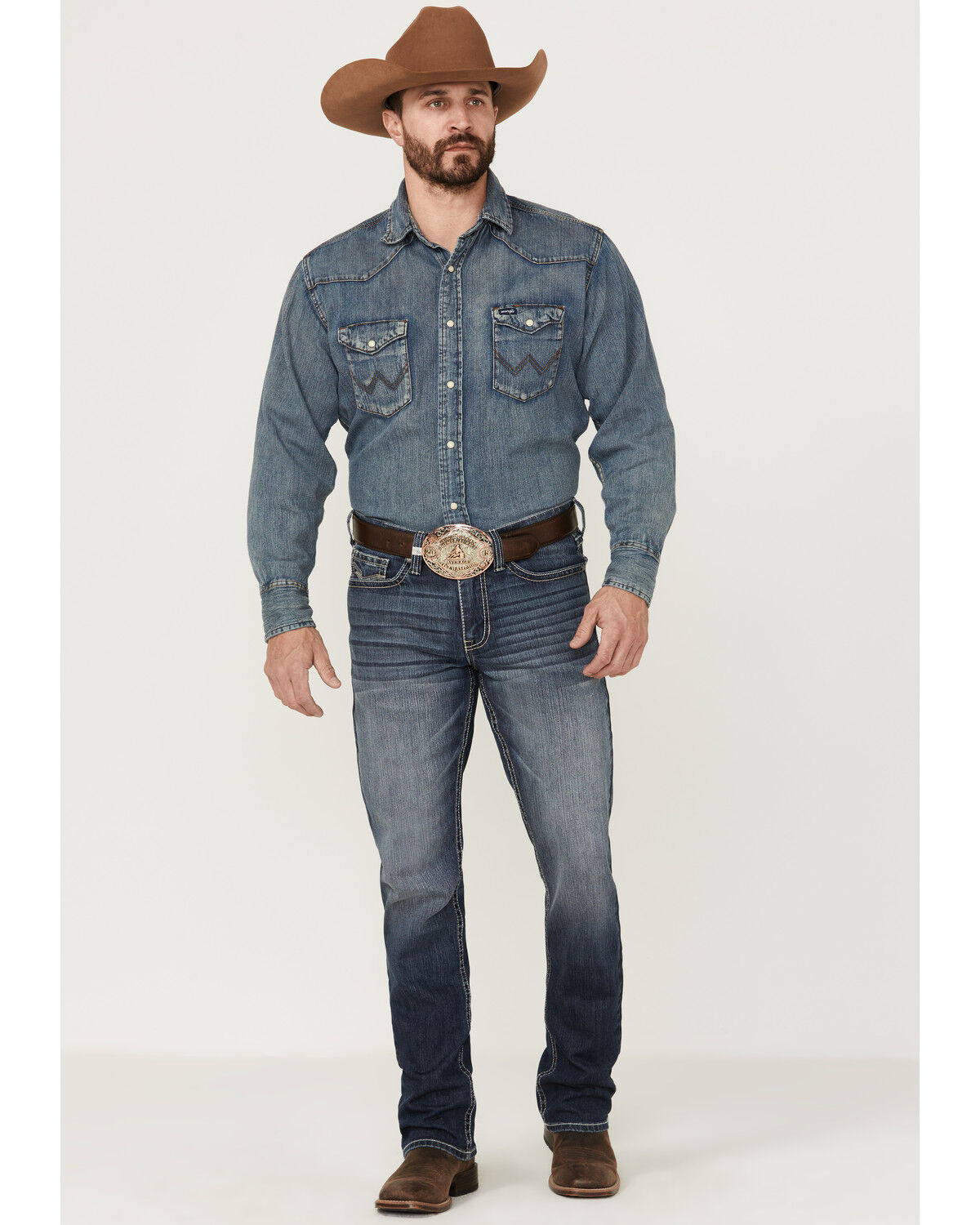 Image #1 - Cody James Men's Moonlight Dark Wash Slim Straight Stretch Denim Jeans, Medium Wash, hi-res