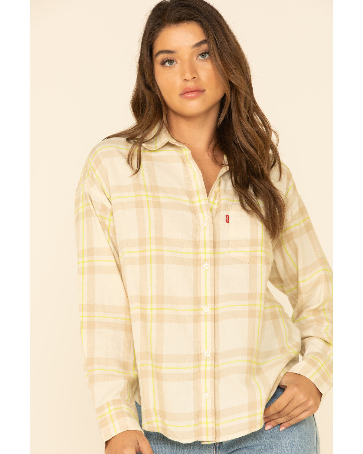 Women's relaxed fit flannel shirt Clearance