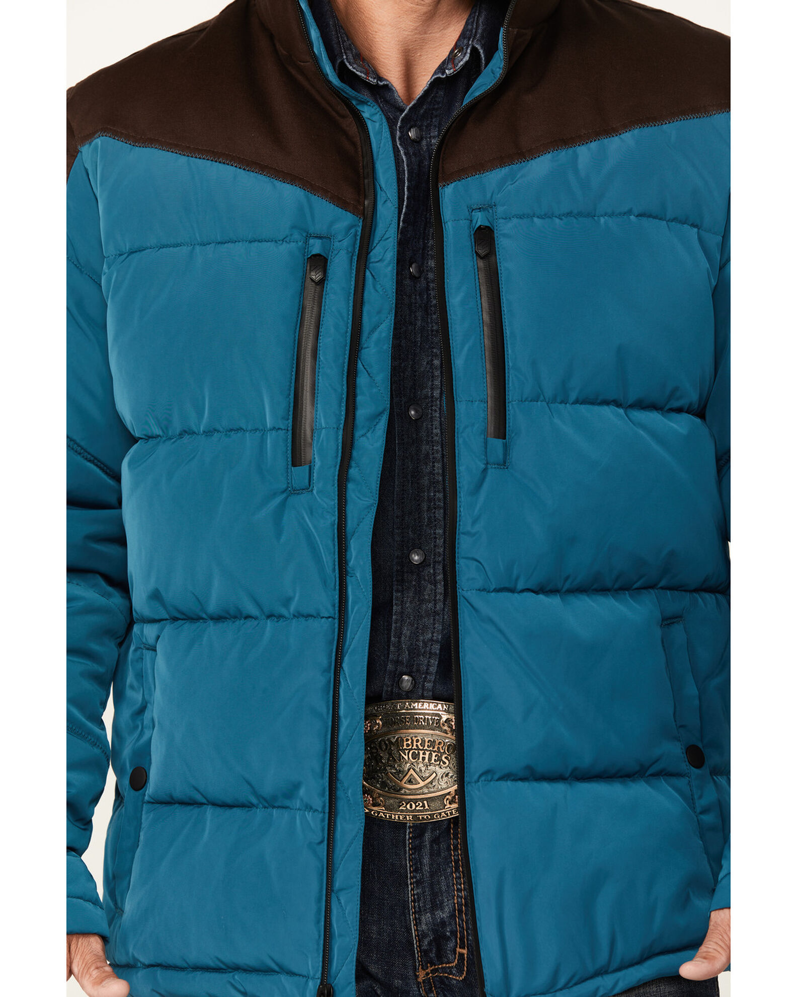 RANK 45 Men s Color Block Puffer Jacket Country Outfitter
