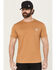Image #1 - Carhartt Men's Force Relaxed Fit Short Sleeve Pocket T-Shirt, Cream, hi-res