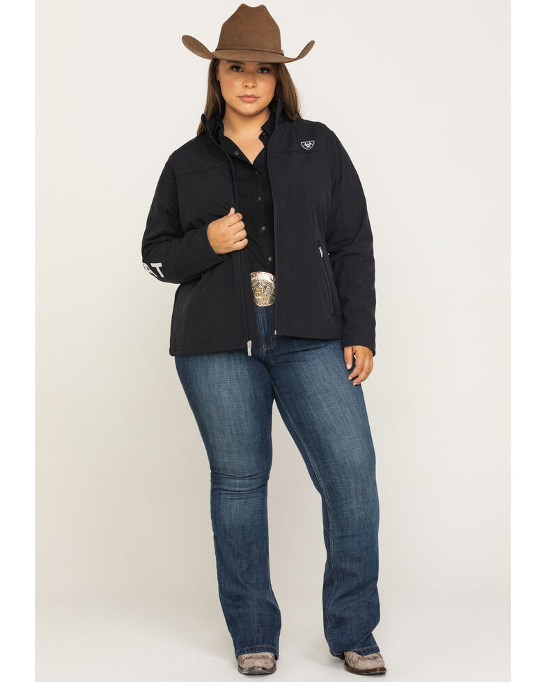 Ariat Women S Softshell Team Jacket Plus Country Outfitter From ideal down & softshell to team attire, we have a great selection of stylish jackets to keep you warm in the saddle, without restricting movement. ariat women s softshell team jacket plus