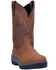 Image #1 - Dan Post Men's Cummins Waterproof Western Work Boots - Soft Toe, Tan, hi-res