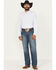 Image #1 - Cinch Men's Grant Medium Wash Relaxed Bootcut Rigid Utility Denim Jeans, Indigo, hi-res