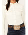 Image #3 - Shyanne Women's Maplewood Long Sleeve Pearl Snap Corduroy Shirt , Cream, hi-res