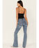 Image #3 - Idyllwind Women's Amalie Light Wash Rebel Mid Rise Bootcut Jeans, Light Wash, hi-res