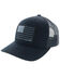 HOOey Men's Liberty Roper Flag Trucker Cap, Black, hi-res