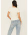 Image #4 - Shyanne Women's Studded Rib Knit V-Neck Top, Cream, hi-res