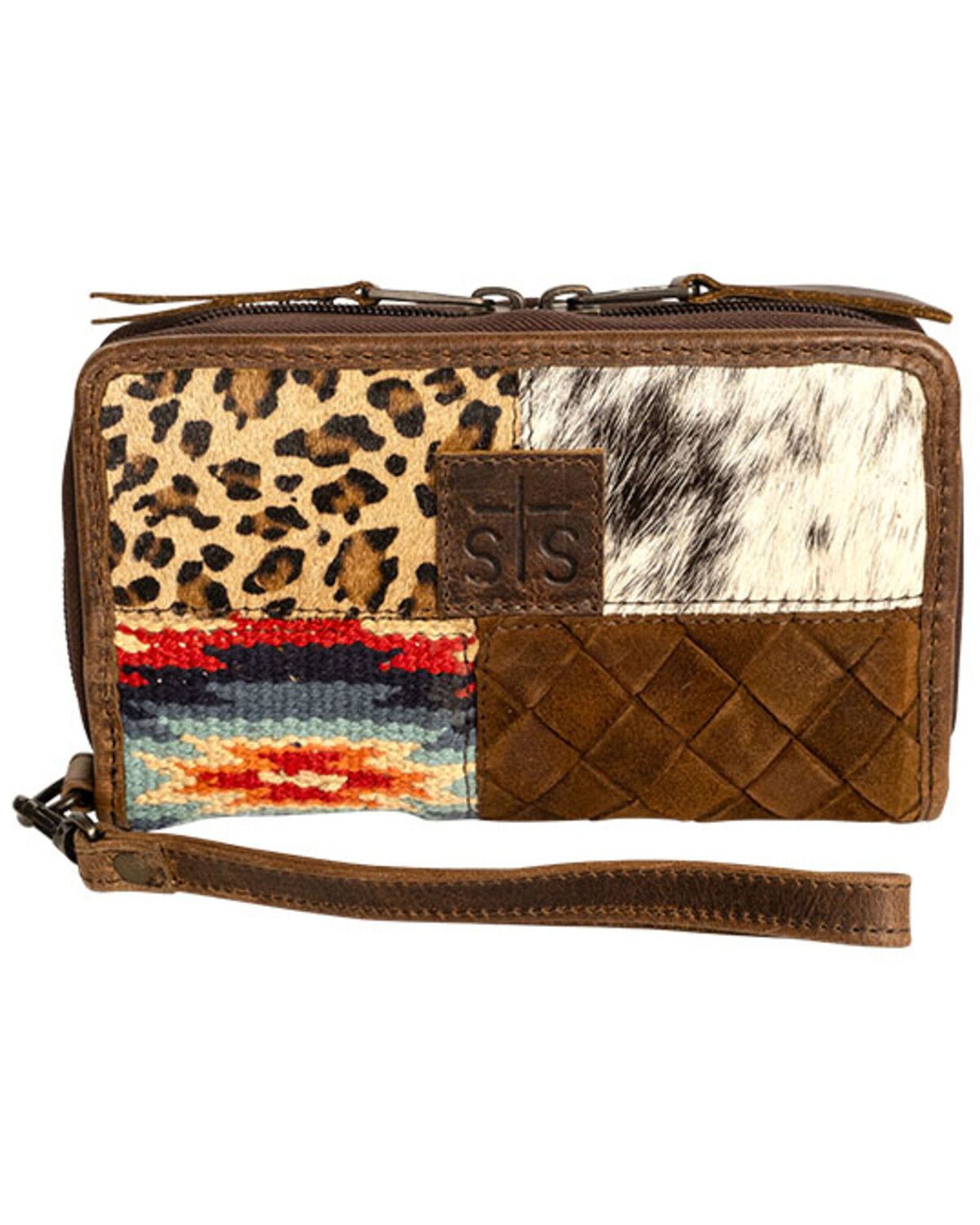 Image #1 - STS Ranchwear By Carroll Women's Chaynee Mountain Kacy Organizer Wristlet, Brown, hi-res