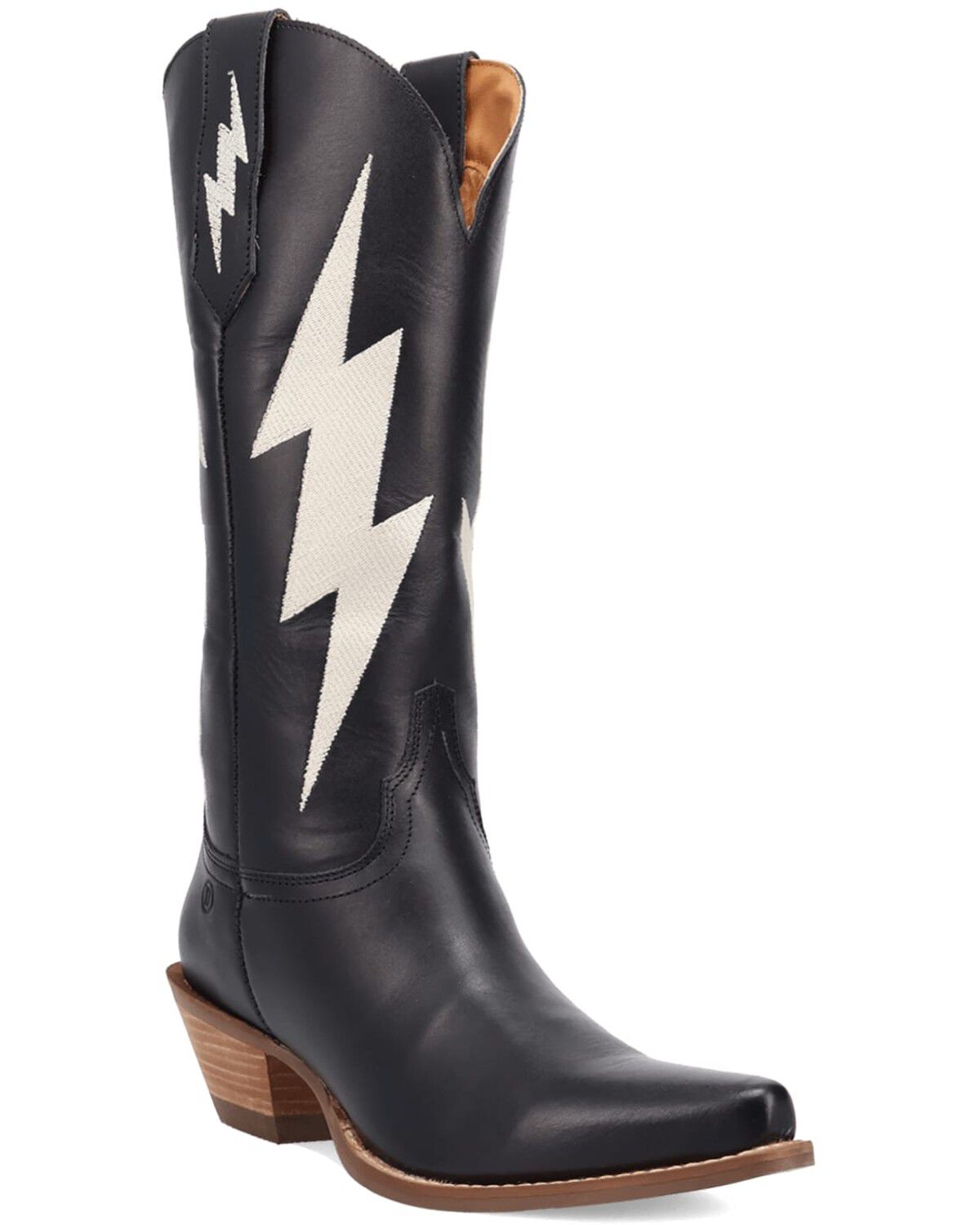 Image #1 - Dingo Women's Thunderbolt Western Boots - Round Toe, Black, hi-res