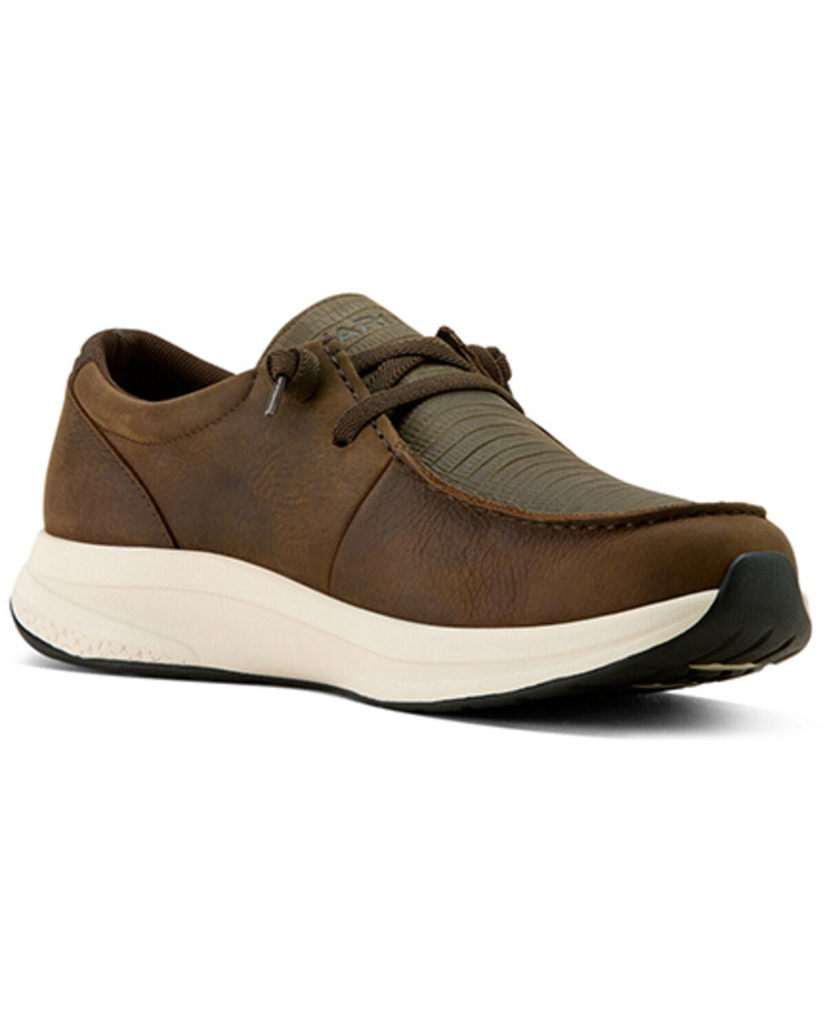 Ariat Men's Buckeye Waterproof Casual Shoes - Moc Toe, Dark Brown, hi-res