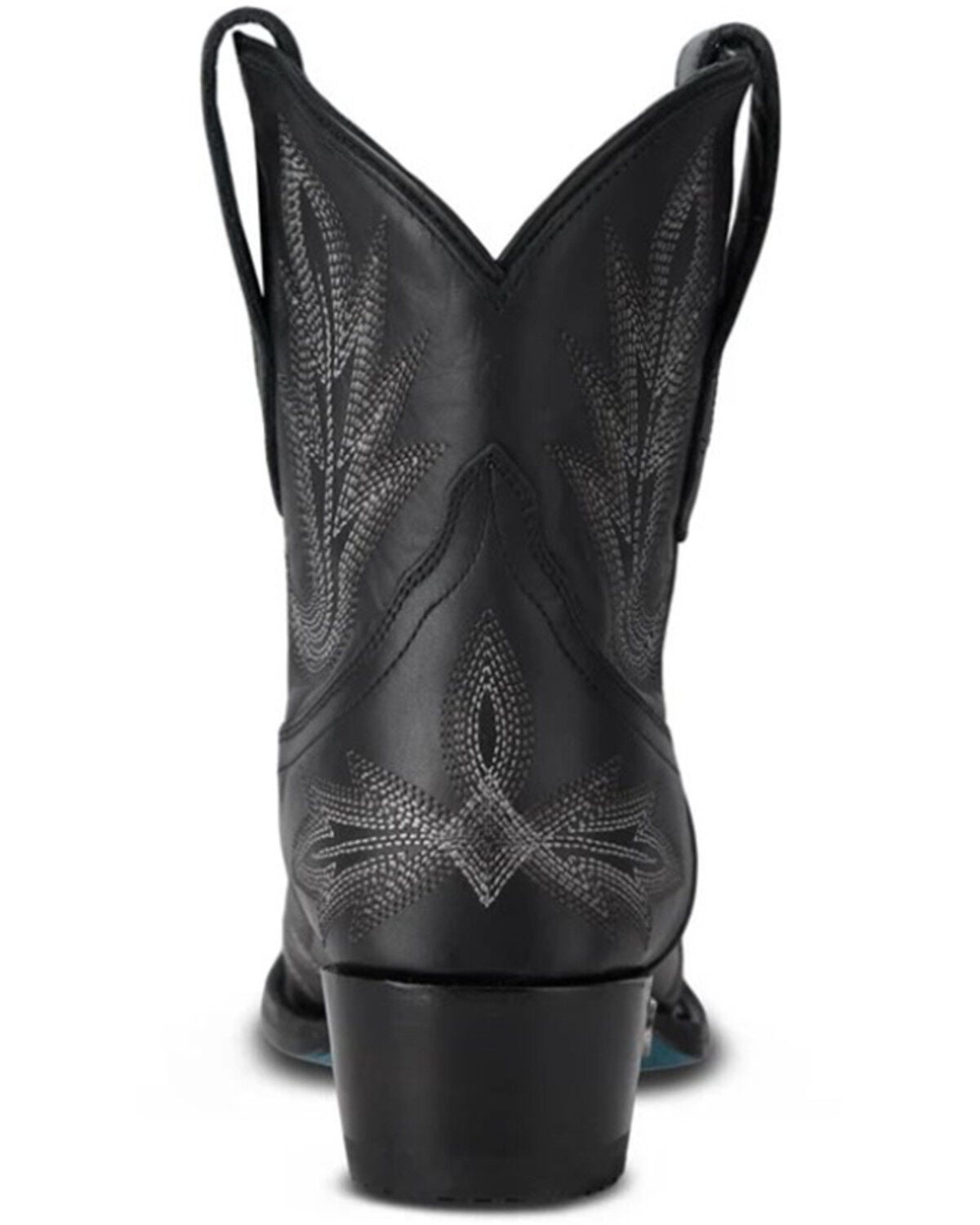 Image #5 - Lane Women's Lexington Western Booties - Snip Toe, Jet Black, hi-res