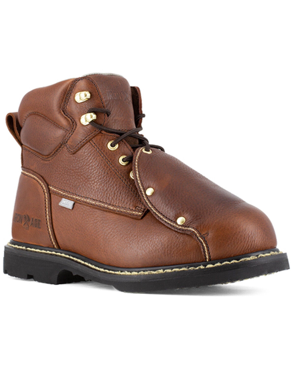 Iron Age Men's Groundbreaker External Met Guard 6" Work Boots - Steel Toe, No Color, hi-res