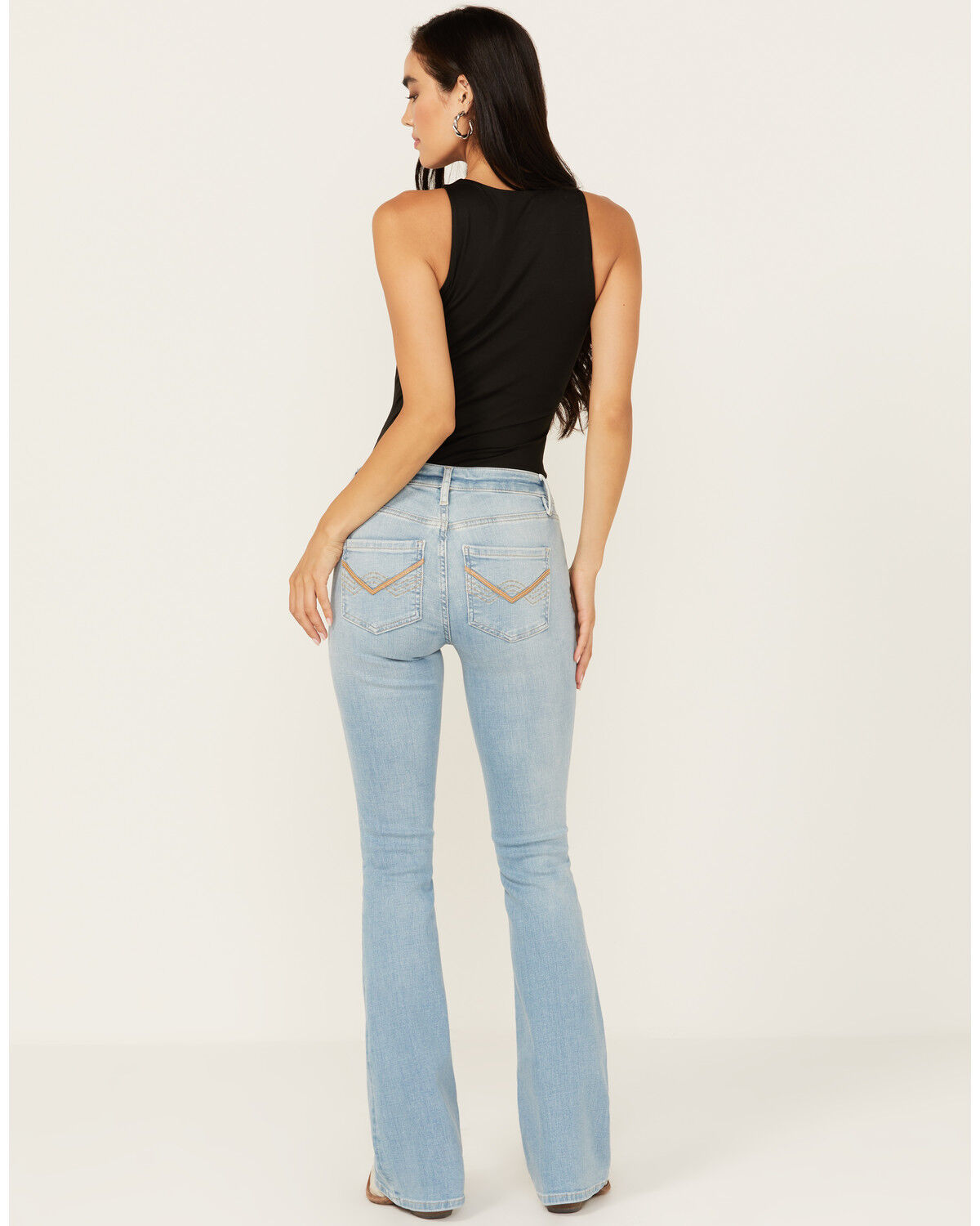 Image #3 - Idyllwind Women's Rebel Mid Rise Bootcut Stretch Denim Jeans, Light Wash, hi-res