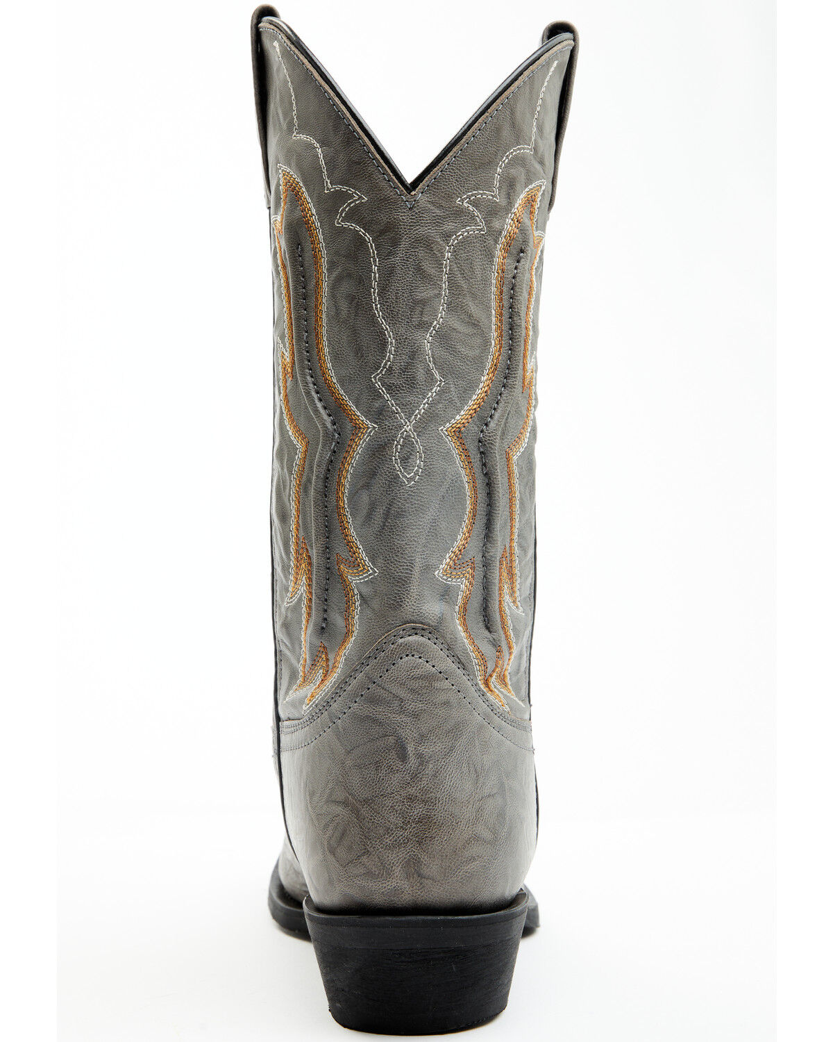 Image #5 - Laredo Men's Fancy Stitch Western Boots - Round Toe, Grey, hi-res