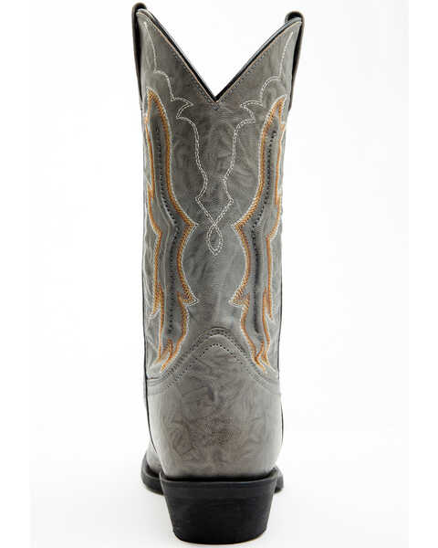 Image #5 - Laredo Men's Fancy Stitch Western Boots - Medium Toe , Grey, hi-res