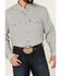 Image #3 - RANK 45® Men's Roughie Performance Long Sleeve Snap Solid Western Shirt , Grey, hi-res
