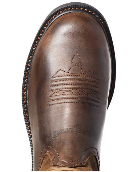 Image #4 - Ariat Men's Groundbreaker Met Guard Western Work Boots - Steel Toe, Brown, hi-res