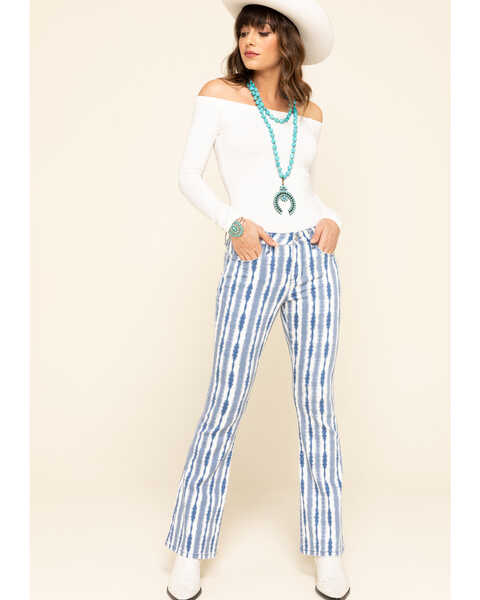 Image #6 - Billy T Women's Tie-Dye Bootcut Jeans , Blue, hi-res