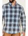 Image #3 - Flag & Anthem Men's Vail Vintage Large Plaid Print Long Sleeve Button Down Western Shirt, Navy, hi-res