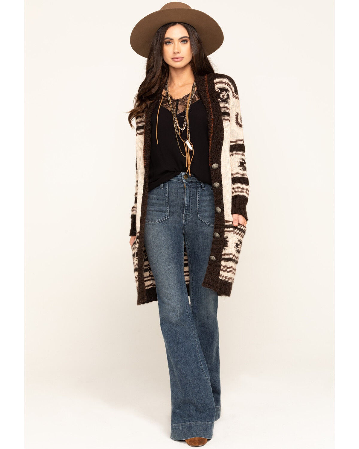 Image #6 - Double D Ranch Women's Spanish Pony Sweater, Multi, hi-res