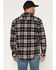Image #4 - Carhartt Men's Hamilton Relaxed Plaid Print Long Sleeve Button-Down Stretch Flannel Shirt, Navy, hi-res