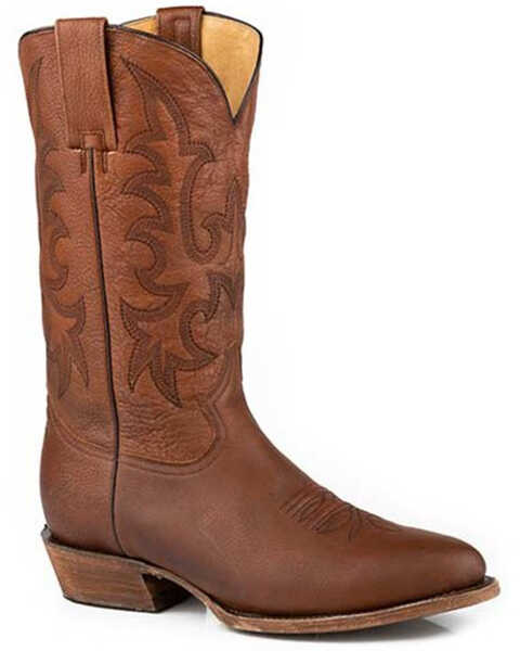 Stetson Men's Sharp Western Boots - Medium Toe, Brown, hi-res