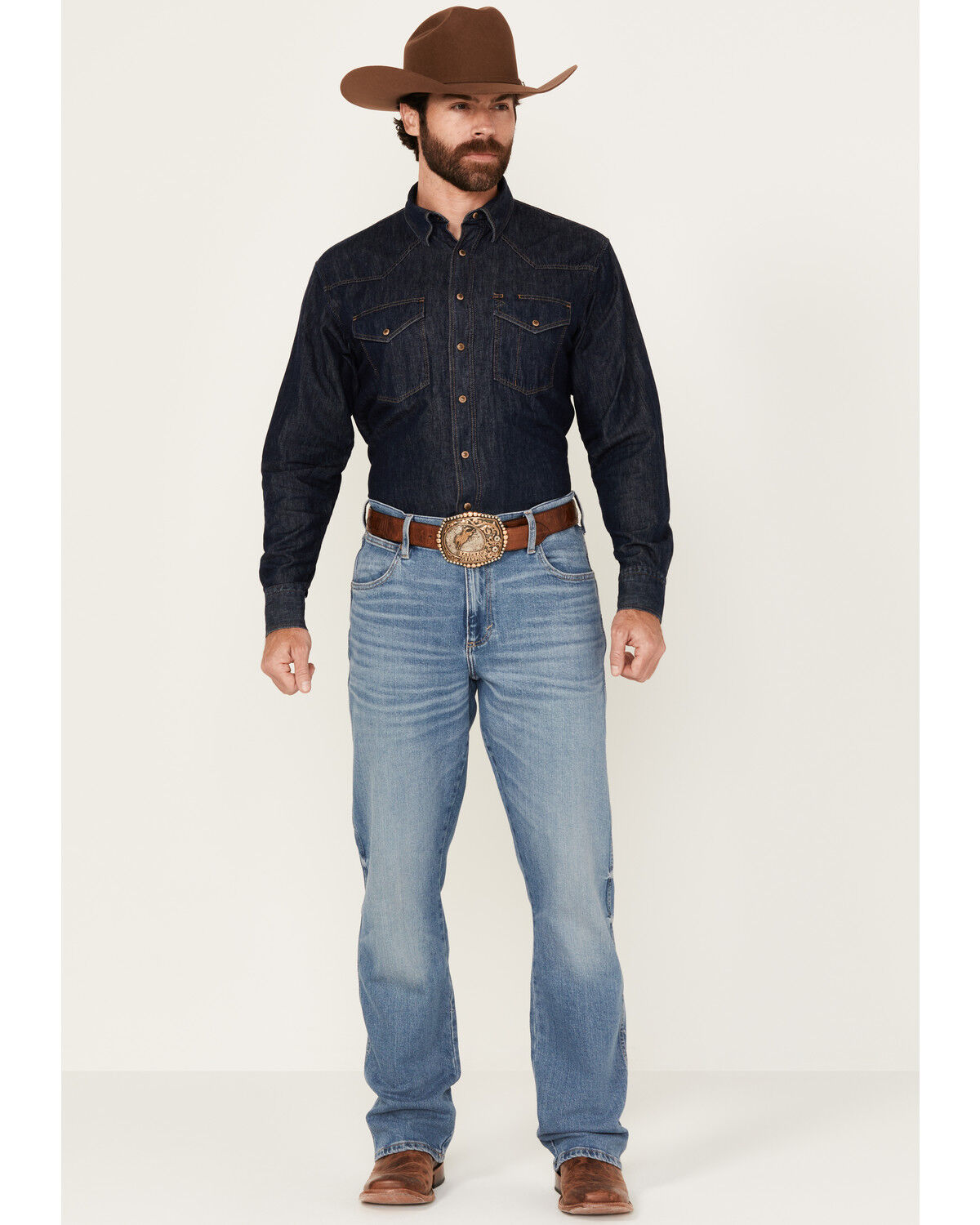 Wrangler Retro Men's Nolen Light Wash Slim Bootcut Stretch