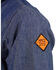 Image #2 - Wrangler Men's FR Long Sleeve Snap Western Work Shirt - Big , Blue, hi-res