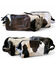 Image #2 - Ranch Junkie Women's Highlands Cowhide Cosmetic Bag, Black/white, hi-res