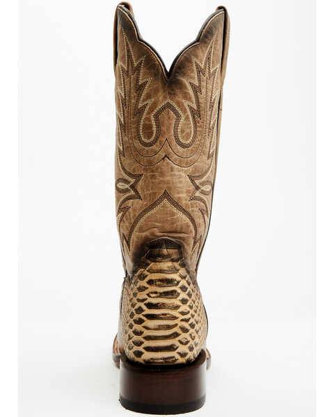 Image #5 - Dan Post Women's 12" Faux Python Western Boots - Broad Square Toe , Honey, hi-res