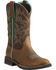 Image #1 - Ariat Women's Delilah Western Performance Boots - Round Toe, Brown, hi-res
