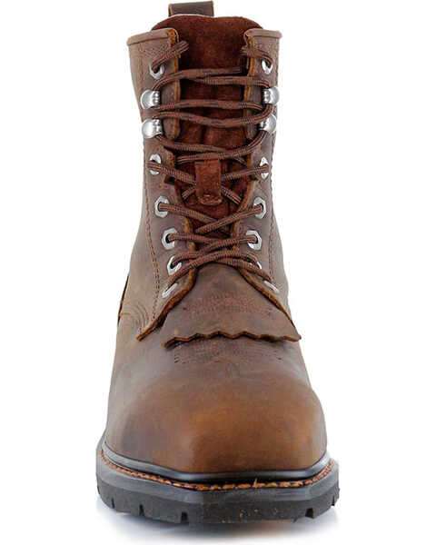 Image #4 - Cody James Men's 8" Lace-Up Kiltie Waterproof Work Boots - Composite Toe, Brown, hi-res