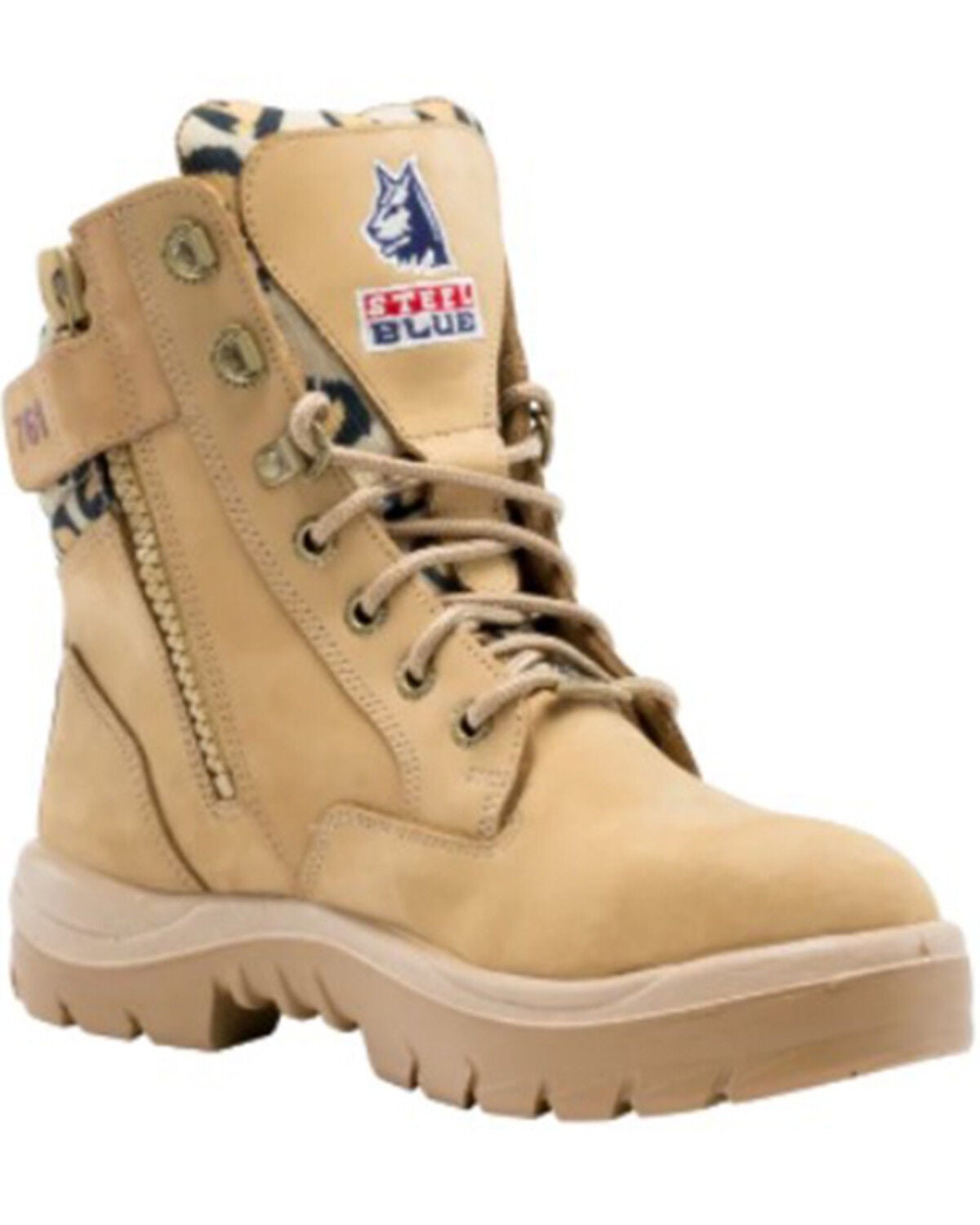 Steel Blue Women's Southern Cross 6" Water Resistant Work Boots - Steel Toe, Cheetah, hi-res