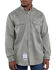 Image #2 - Carhartt Men's FR Work-Dry&reg; Twill Long Sleeve Shirt - Big & Tall, Grey, hi-res