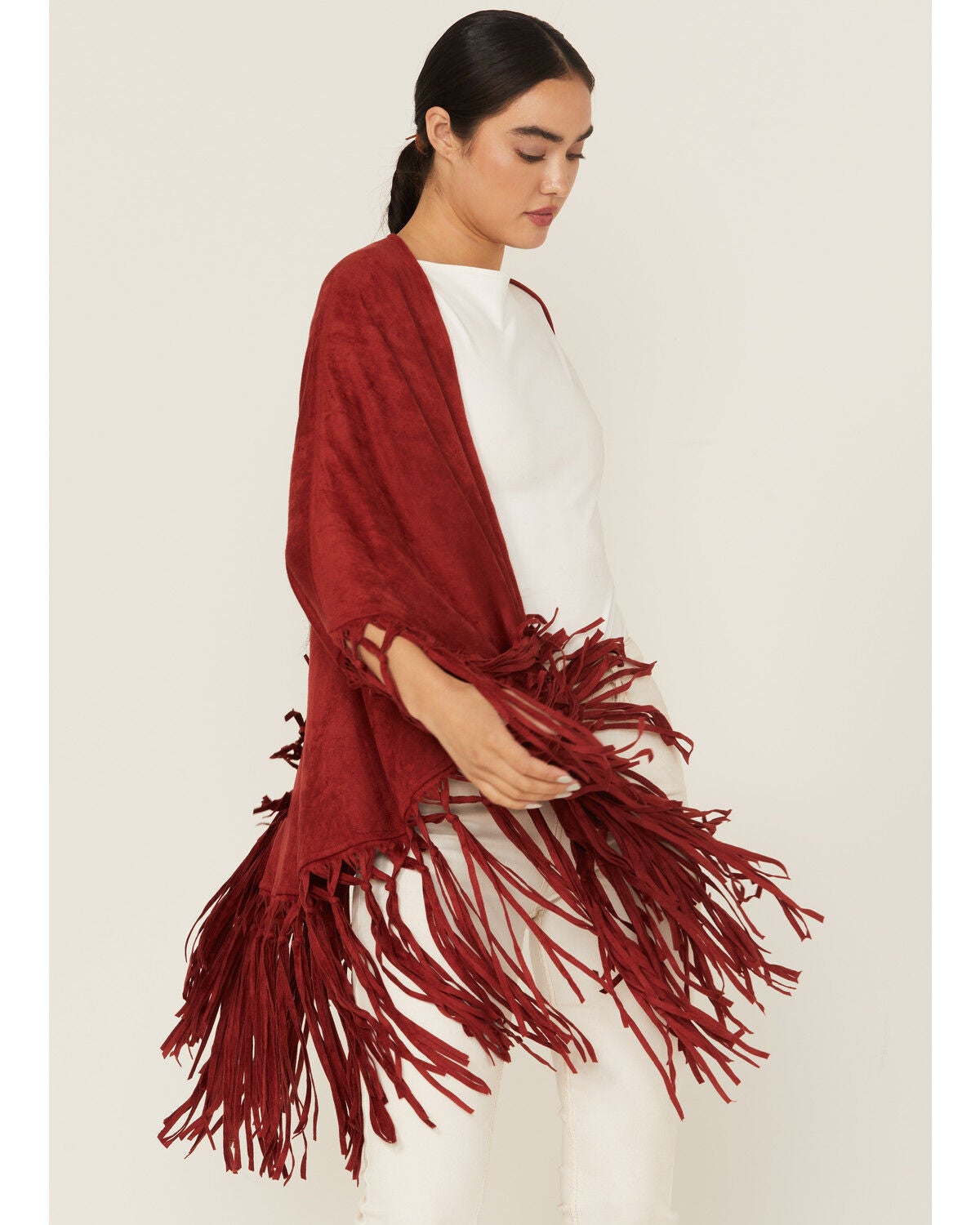 Tasha Polizzi Women's Sierra Shawl, Red, hi-res